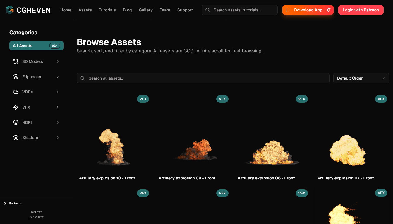 CGHEVEN - World's First CC0 CG Asset Hub