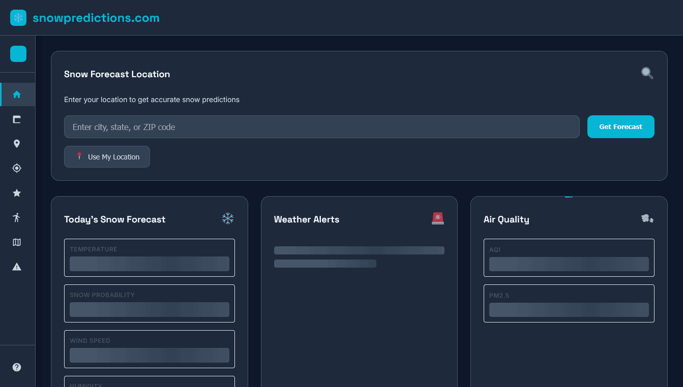 SNOWPREDICTIONS - Weather & Winter Sports Platform